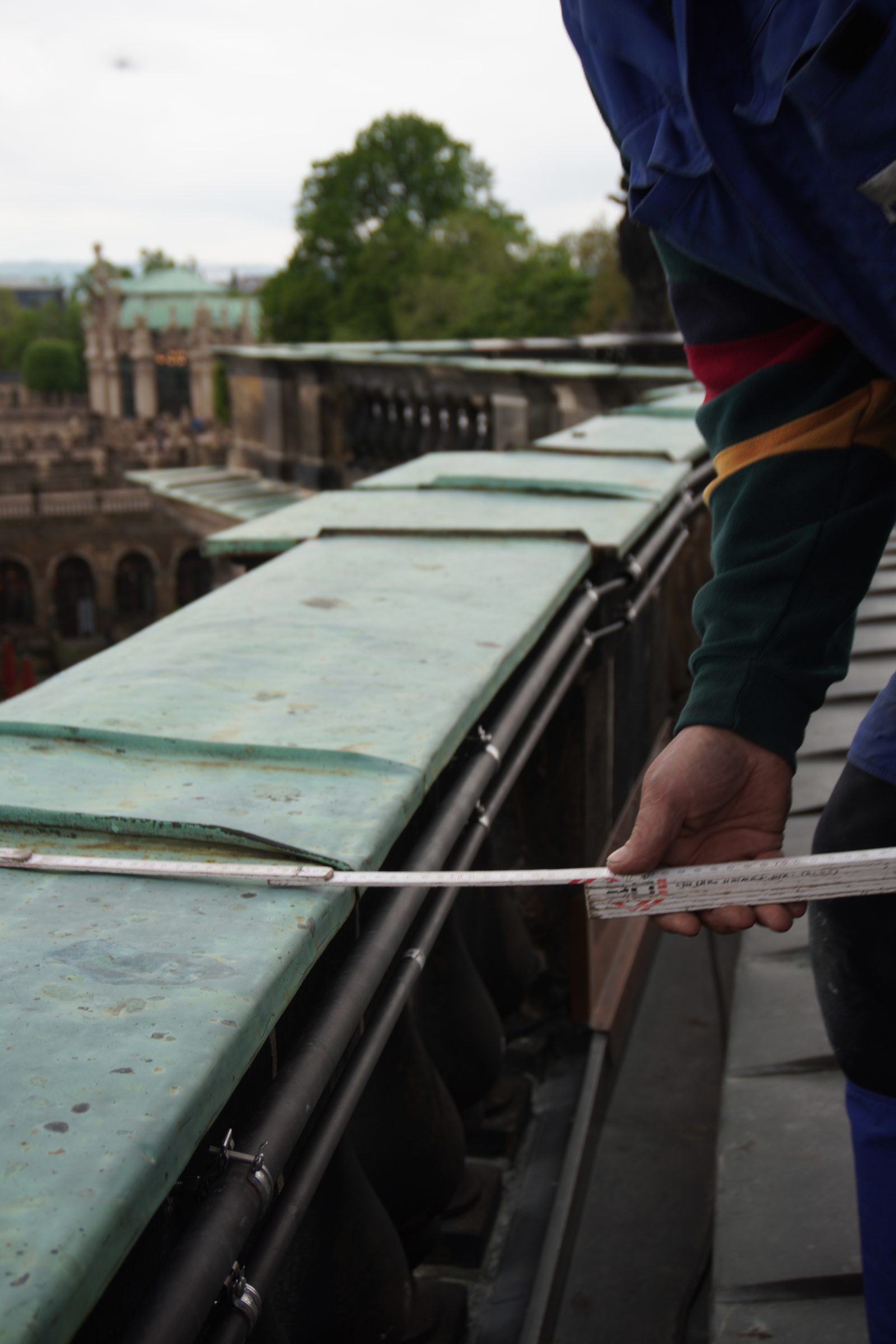 Klempnerarbeit an der Dresdner Semperoper